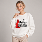 Christmas Jumper with Tree Print Relaxed Fit in Soft Brushed Fabric 1