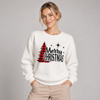 Christmas Jumper with Tree Print Relaxed Fit in Soft Brushed Fabric 2