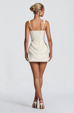 Corset Flared Mini Evening Dress for Women 2
