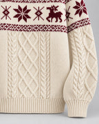 Fair Isle Christmas Jumper Cable Knit Oversized 4