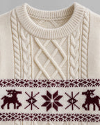 Fair Isle Christmas Jumper Cable Knit Oversized 6