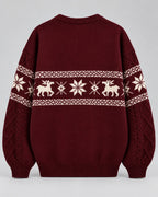 Fair Isle Christmas Jumper Cable Knit Oversized 7