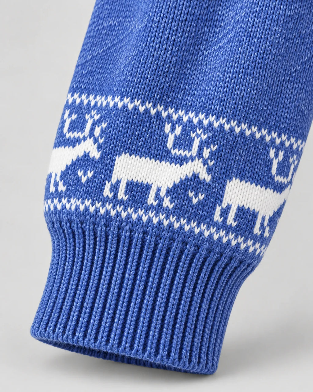 Fair Isle Christmas Jumper Mock Neck with Reindeer 5