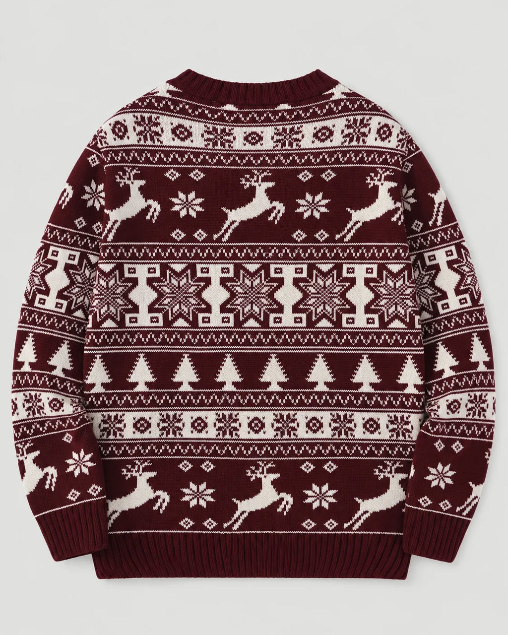 Fair Isle Christmas Jumper with Reindeer and Fir Trees 4