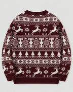 Fair Isle Christmas Jumper with Reindeer and Fir Trees 4