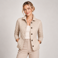 Lightweight Quilted Jacket With Buttons Stand Collar 0