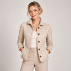 Lightweight Quilted Jacket With Buttons Stand Collar 0