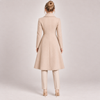 Long Coat Women Tailored with Wide Lapels 3