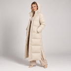 Long Puffer Winter Coat with Hood Oversized Quilted Maxi Length 2
