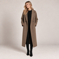 Long Wool Coat Women Double Breasted Oversized Wool Blend 6