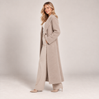 Long Wool Overcoat Women Relaxed Fit Shawl Collar 1