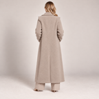 Long Wool Overcoat Women Relaxed Fit Shawl Collar 2
