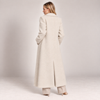 Long Wool Overcoat Women Relaxed Fit Shawl Collar 4