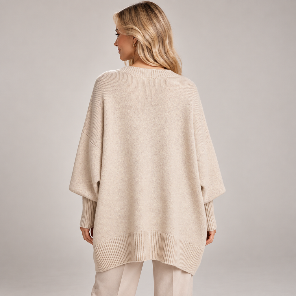 Oversized Jumper Women Poncho Style Fit 2