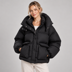 Puffer Jacket Women Oversized Hooded Quilted 2