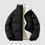 Puffer Jacket Women Quilted Fleece Lined High Neck with Zip Front 4