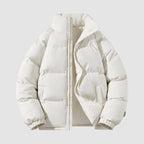 Puffer Jacket Women Quilted Fleece Lined High Neck with Zip Front 6