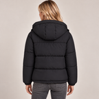 Quilted Puffer Jacket Women Zip Up Relaxed Fit Padded 2