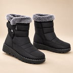 Snow Boots Waterproof Faux Fur Lined Quilted Ankle Boots for Women 0