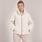 Teddy Fleece Jacket Women Oversized Zip Up with Pockets 4