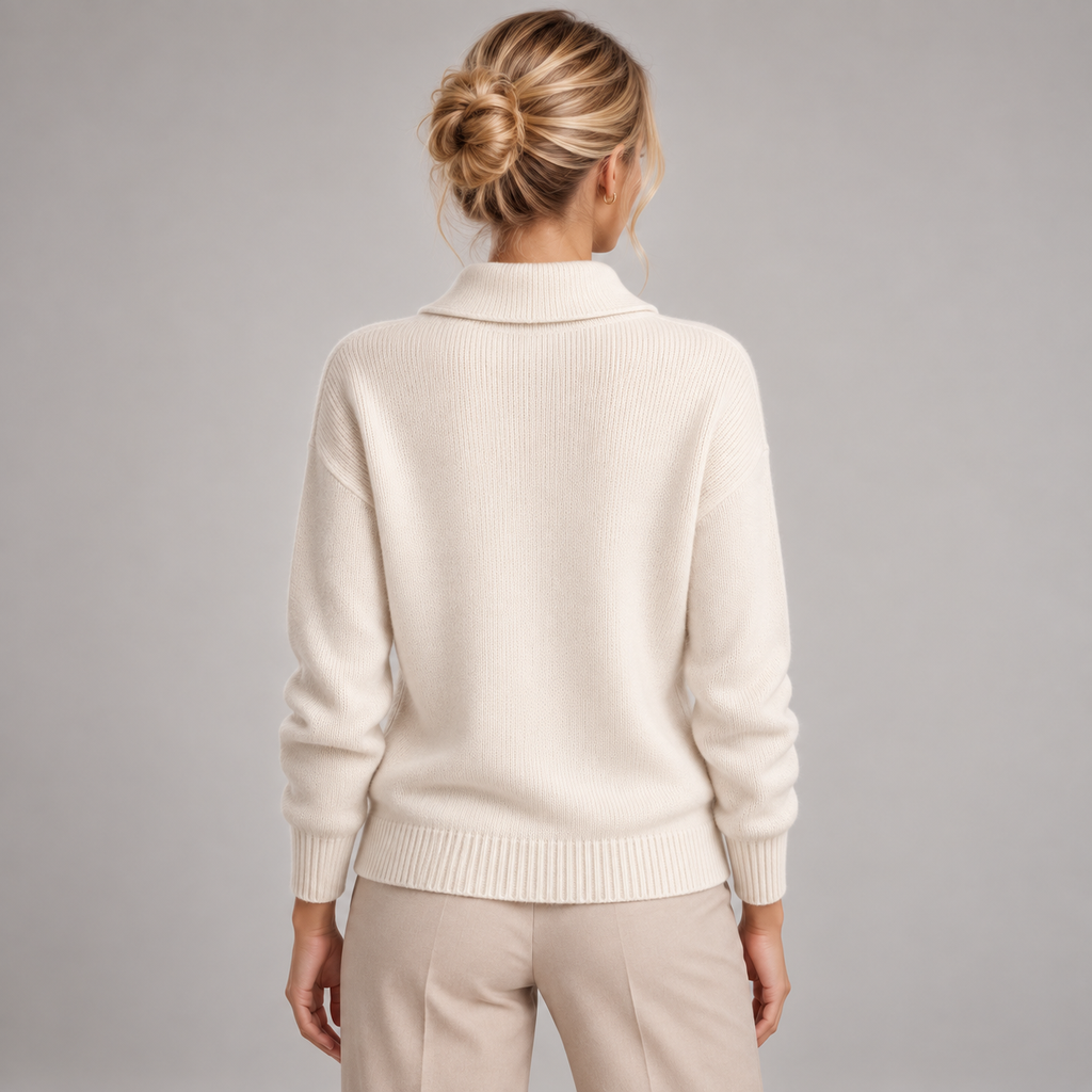 V Neck Jumper Women Relaxed Fit Lightweight Soft Knit 2