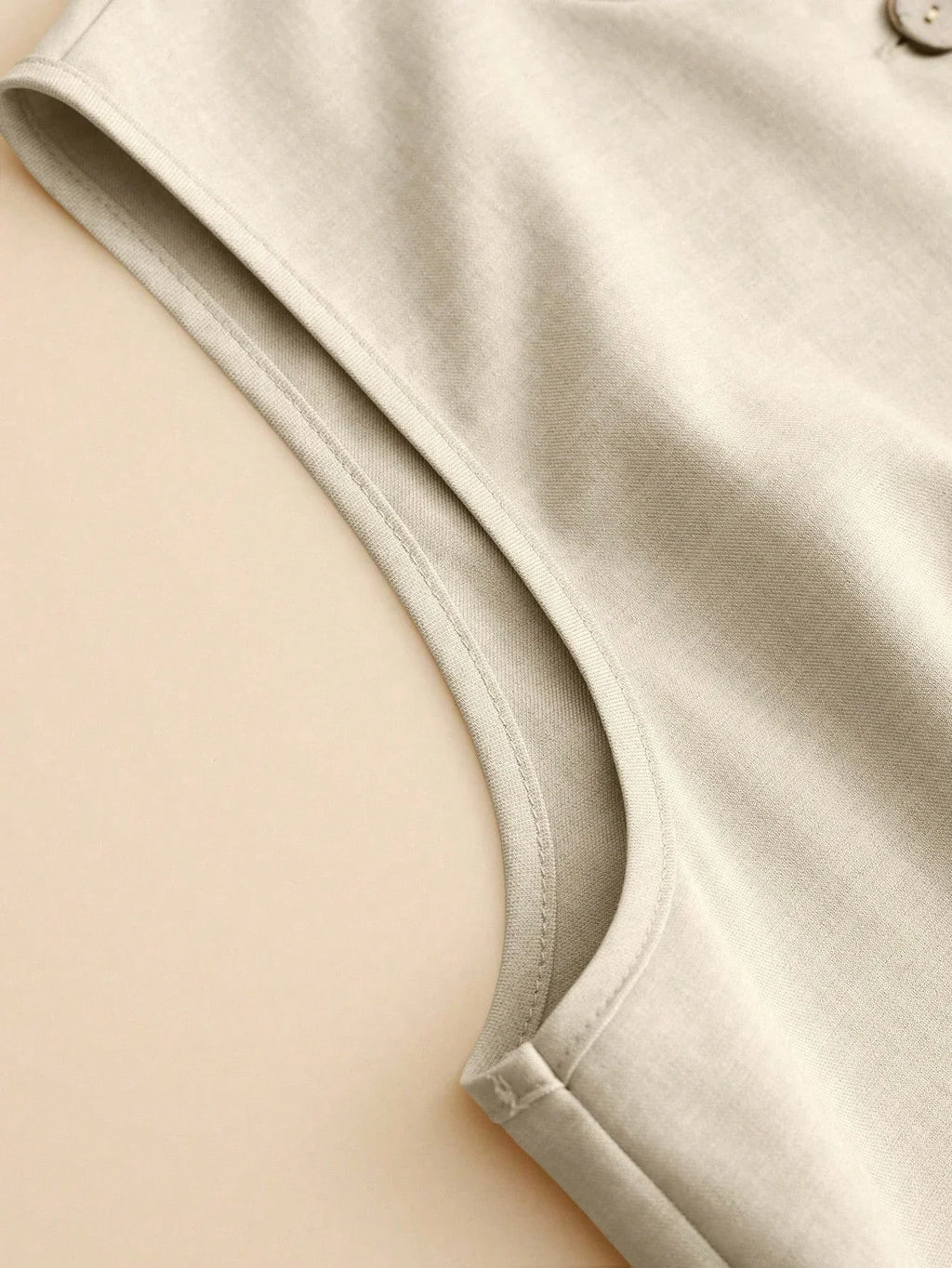 Women’s Tailored Vest and Shorts Set – Elegant Sleeveless Summer Co-Ord-Women's Two Piece Sets-Beige-S-Nausin